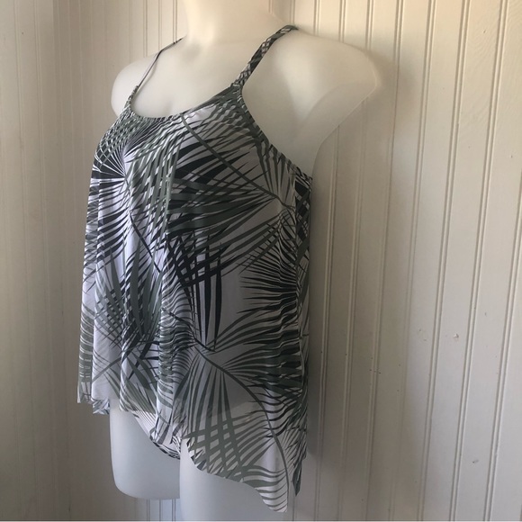 COCO REEF Retail $156 Mesh Print Underwire Tankini 2 Piece Top 34D Bottom Medium - Picture 3 of 8